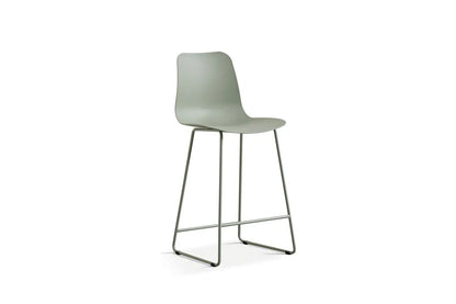 Lot de Chaises de Bar MARYA en PP Gris Vert - 51 x 44 cm ROUSSEAU