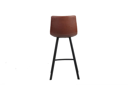 Lot de Chaises de Bar OZAYA en PU Brun - 45 x 49 cm ROUSSEAU