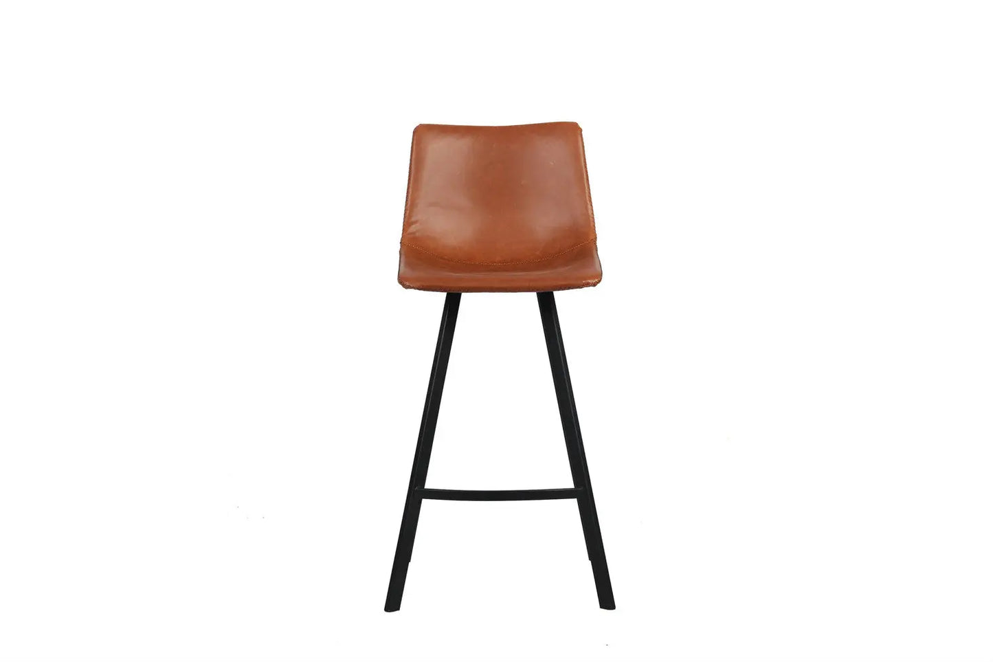 Lot de Chaises de Bar OZAYA en PU Cognac - 45 x 49 cm ROUSSEAU