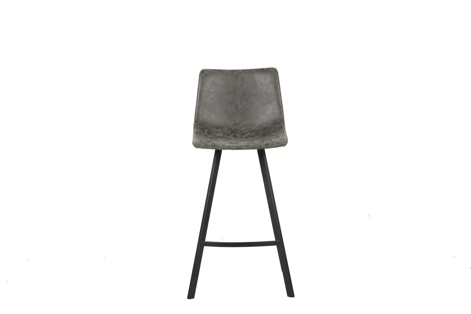 Lot de Chaises de Bar OZAYA en PU Gris - 45 x 49 cm ROUSSEAU
