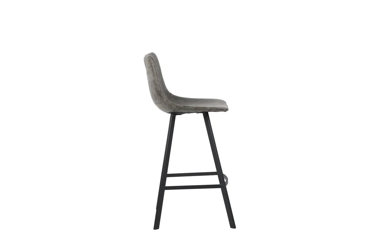 Lot de Chaises de Bar OZAYA en PU Gris - 45 x 49 cm ROUSSEAU