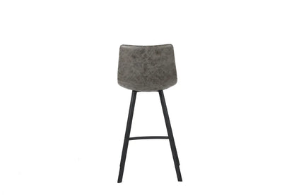 Lot de Chaises de Bar OZAYA en PU Gris - 45 x 49 cm ROUSSEAU