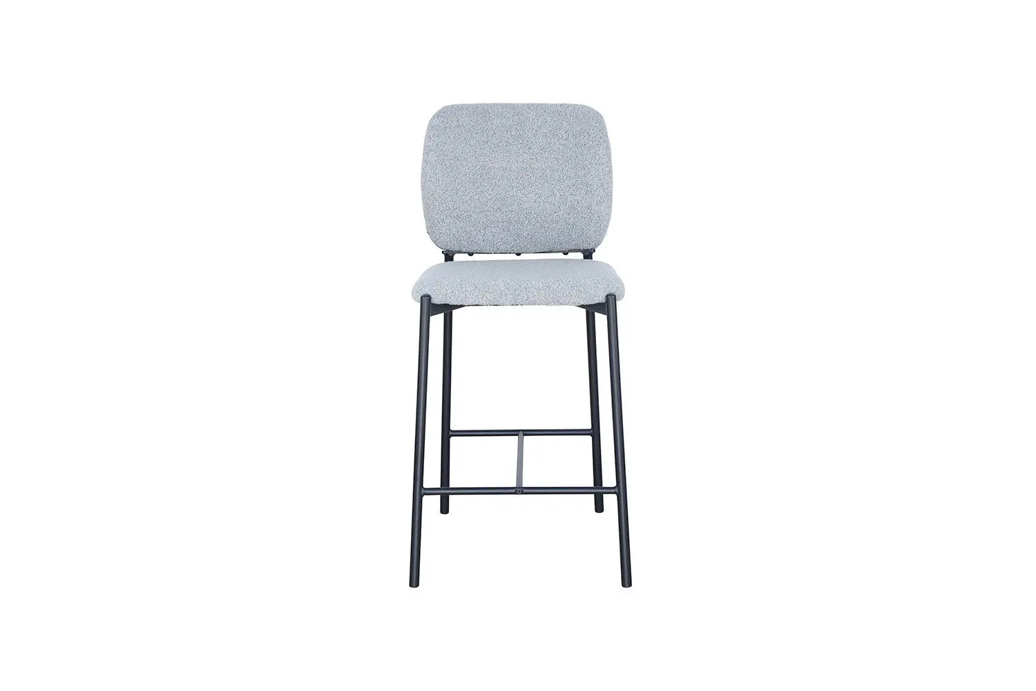 Lot de Chaises de Bar SOPHYA en Tissu Gris Clair - 47 x 56 cm ROUSSEAU