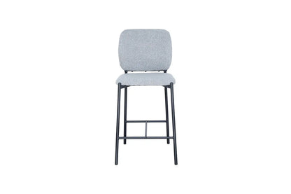 Lot de Chaises de Bar SOPHYA en Tissu Gris Clair - 47 x 56 cm ROUSSEAU