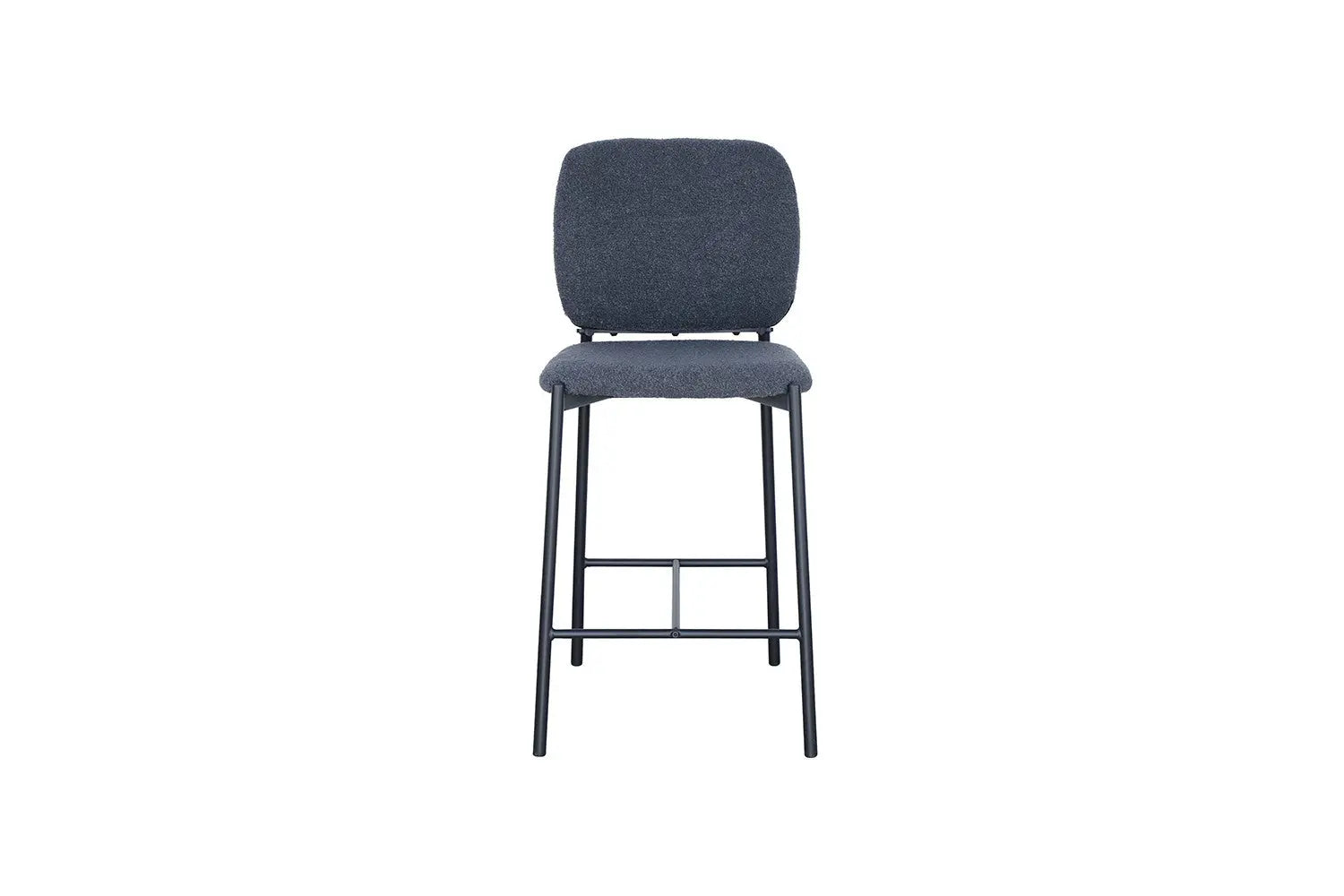 Lot de Chaises de Bar SOPHYA en Tissu Gris Foncé - 47 x 56 cm ROUSSEAU