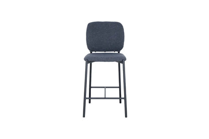 Lot de Chaises de Bar SOPHYA en Tissu Gris Foncé - 47 x 56 cm ROUSSEAU