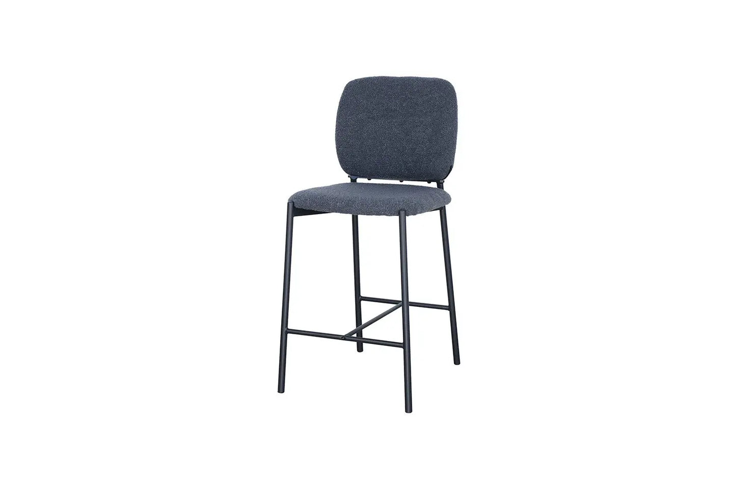 Lot de Chaises de Bar SOPHYA en Tissu Gris Foncé - 47 x 56 cm ROUSSEAU