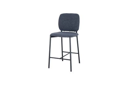 Lot de Chaises de Bar SOPHYA en Tissu Gris Foncé - 47 x 56 cm ROUSSEAU