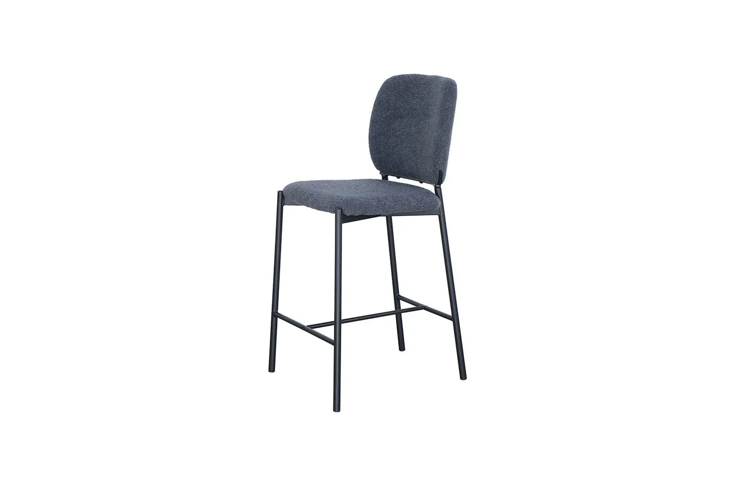 Lot de Chaises de Bar SOPHYA en Tissu Gris Foncé - 47 x 56 cm ROUSSEAU