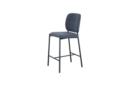 Lot de Chaises de Bar SOPHYA en Tissu Gris Foncé - 47 x 56 cm ROUSSEAU
