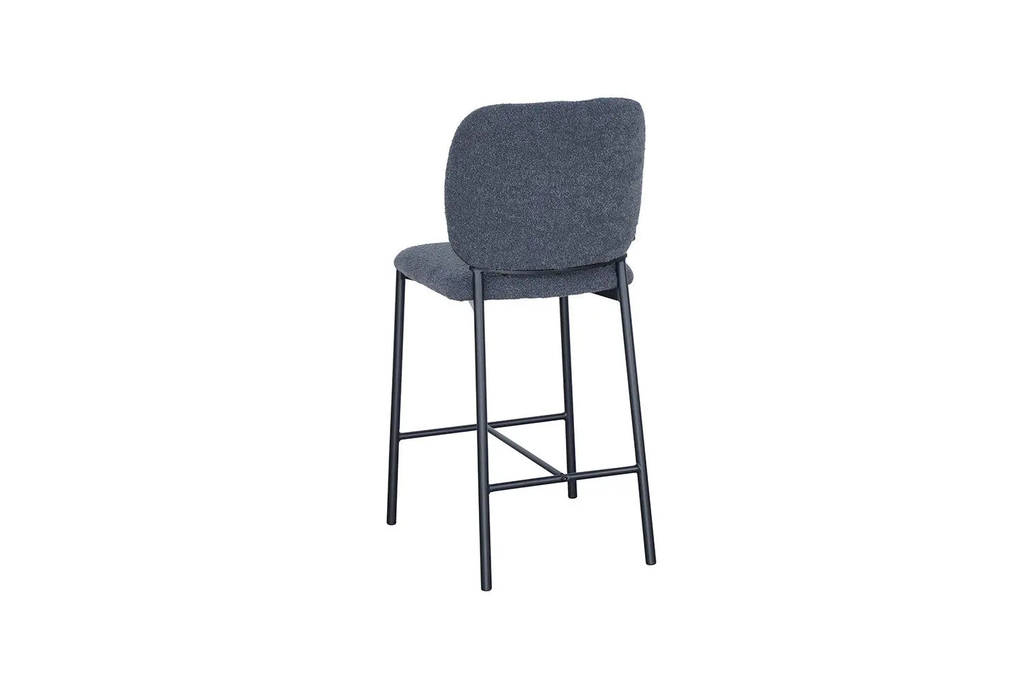 Lot de Chaises de Bar SOPHYA en Tissu Gris Foncé - 47 x 56 cm ROUSSEAU