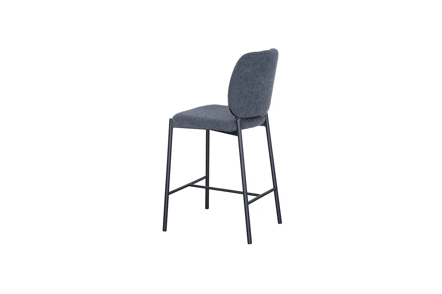 Lot de Chaises de Bar SOPHYA en Tissu Gris Foncé - 47 x 56 cm ROUSSEAU