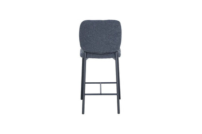 Lot de Chaises de Bar SOPHYA en Tissu Gris Foncé - 47 x 56 cm ROUSSEAU
