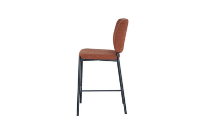 Lot de Chaises de Bar SOPHYA en Tissu Rouille - 47 x 56 cm ROUSSEAU