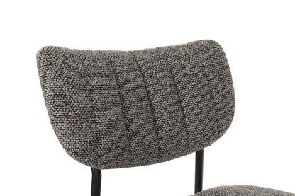 Lot de Chaises de Salle à Manger ANITA Gris Foncé - 72 x 53 cm ROUSSEAU