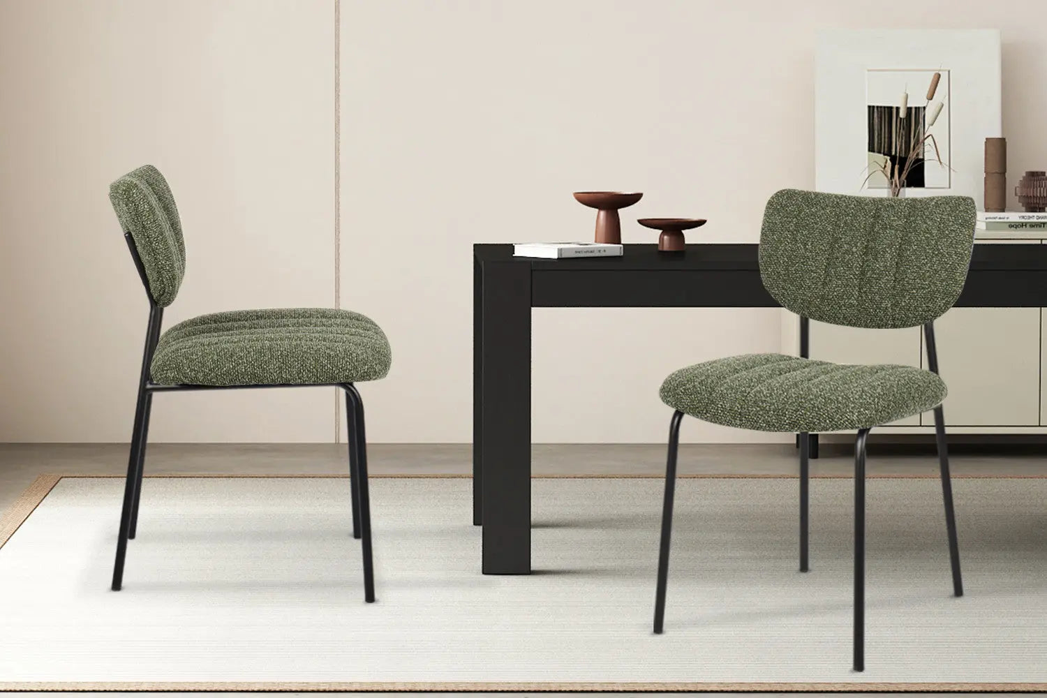 Lot de Chaises de Salle à Manger ANITA Vert - 72 x 53 cm ROUSSEAU