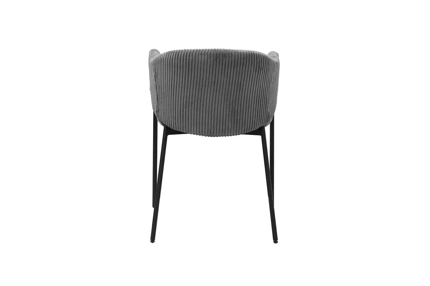 Lot de Chaises de Salle à Manger HINAYA en Tissu Gris Foncé - 54 x 62 cm ROUSSEAU