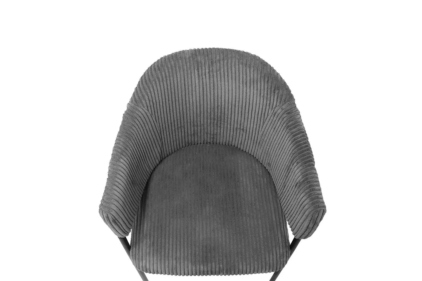 Lot de Chaises de Salle à Manger HINAYA en Tissu Gris Foncé - 54 x 62 cm ROUSSEAU