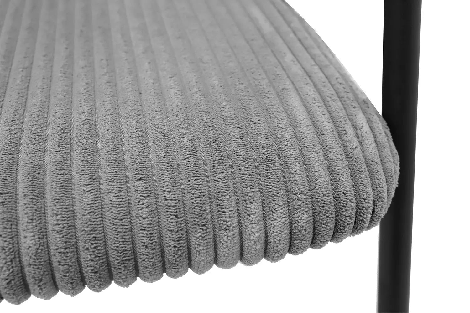 Lot de Chaises de Salle à Manger HINAYA en Tissu Gris Foncé - 54 x 62 cm ROUSSEAU
