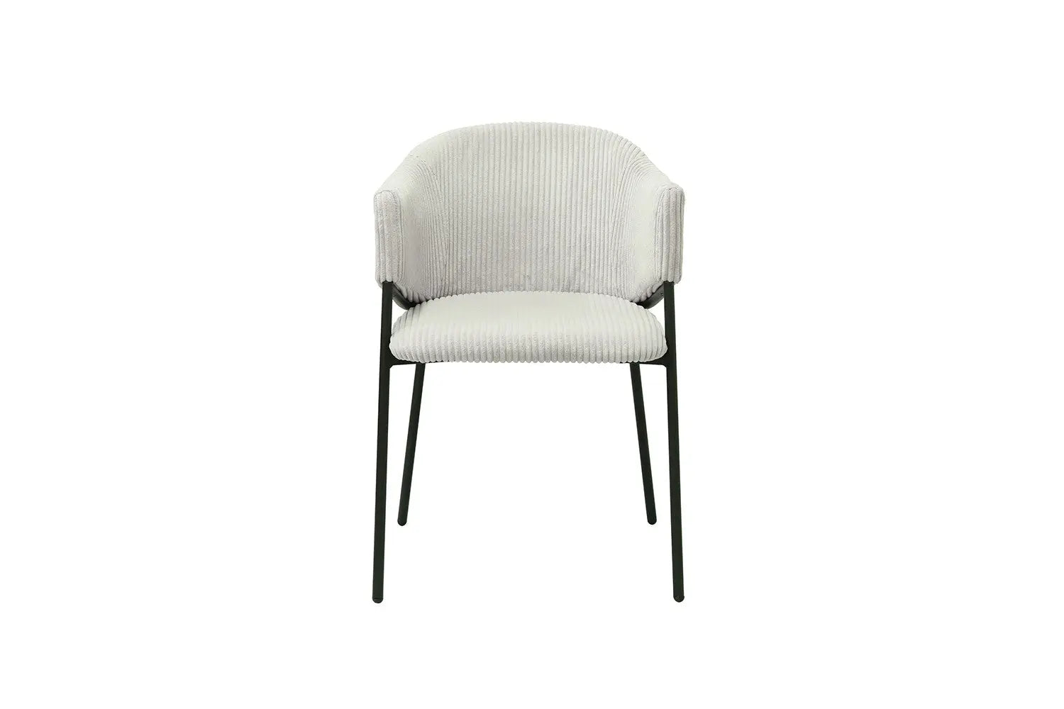 Lot de Chaises de Salle à Manger HINYA en Tissu Gris Clair - 54 x 62 cm ROUSSEAU