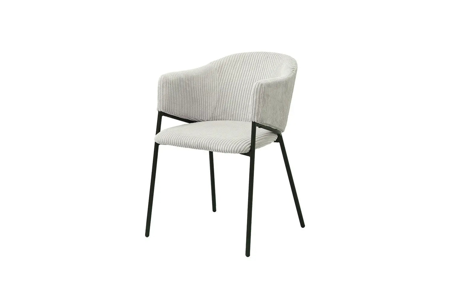 Lot de Chaises de Salle à Manger HINYA en Tissu Gris Clair - 54 x 62 cm ROUSSEAU