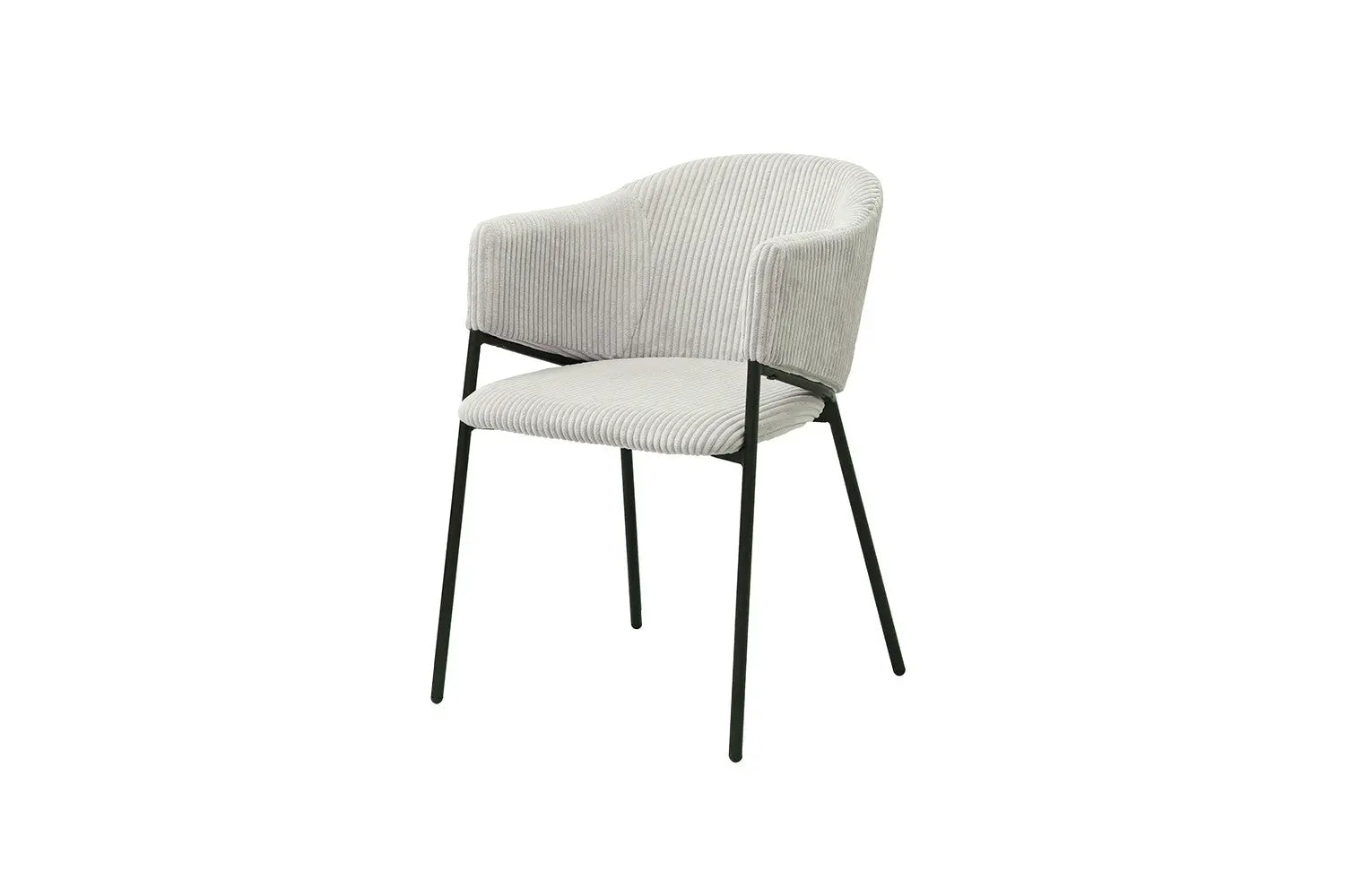 Lot de Chaises de Salle à Manger HINYA en Tissu Gris Clair - 54 x 62 cm ROUSSEAU