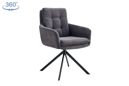 Lot de Chaises de Salle à Manger LINA Gris - 92 x 60 cm ROUSSEAU