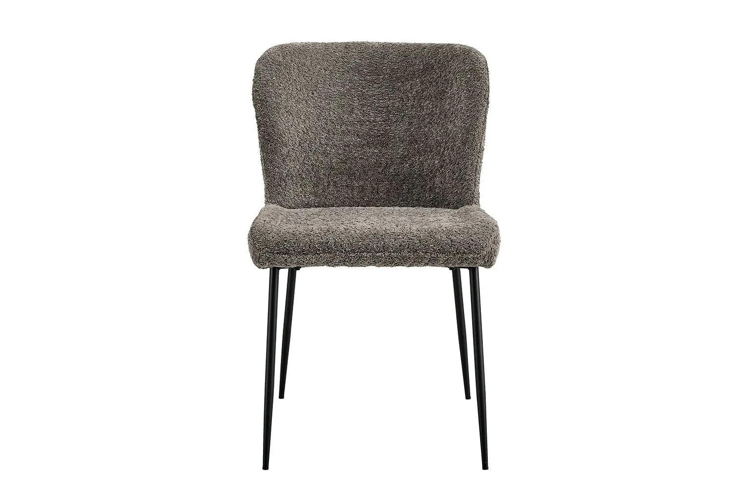 Lot de Chaises de Salle à Manger LISE Bouclé Sable - 58 x 52 cm ROUSSEAU
