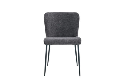 Lot de Chaises de Salle à Manger LISE Gris foncé - 58 x 52 cm ROUSSEAU
