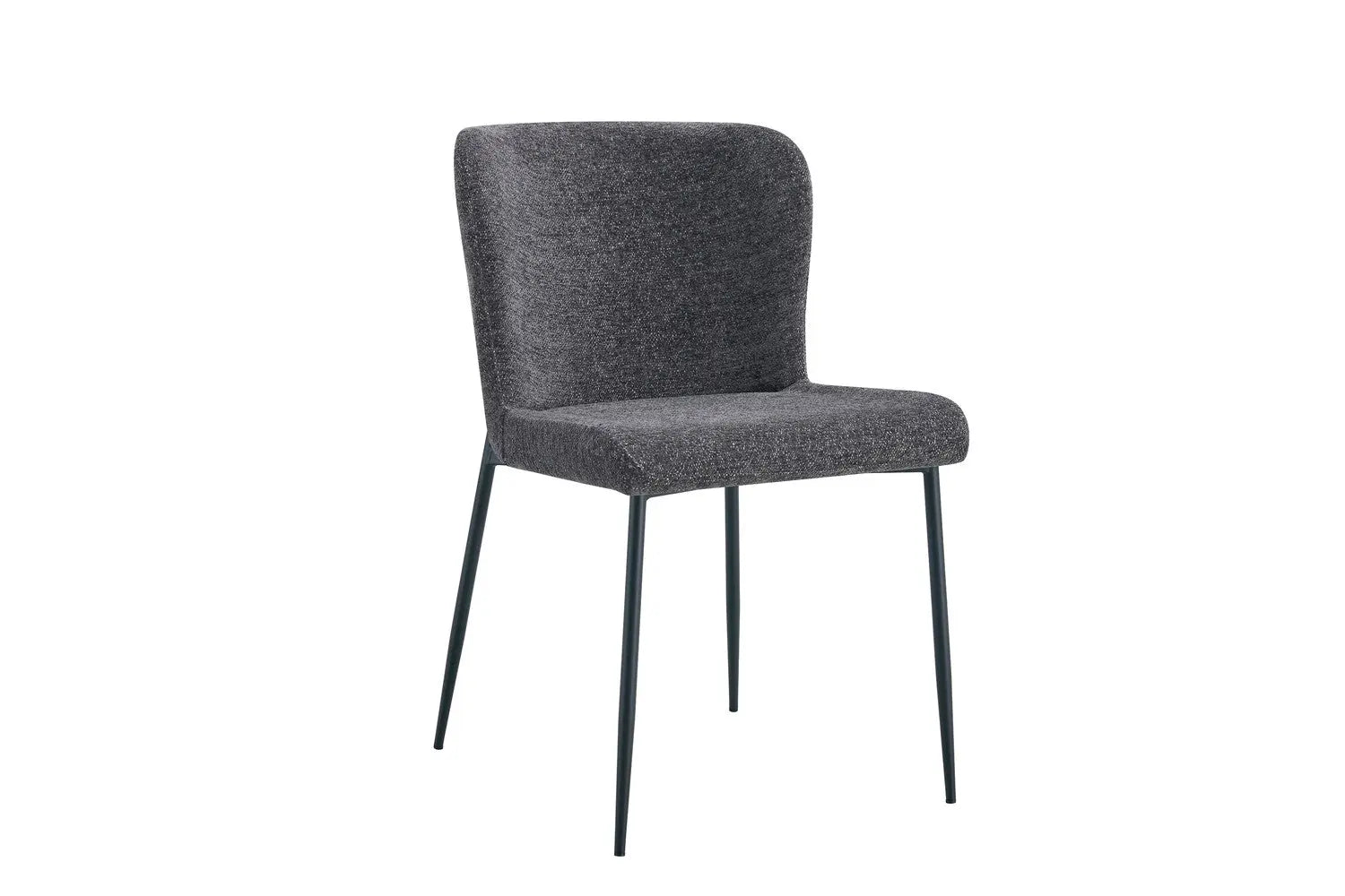 Lot de Chaises de Salle à Manger LISE Gris foncé - 58 x 52 cm ROUSSEAU