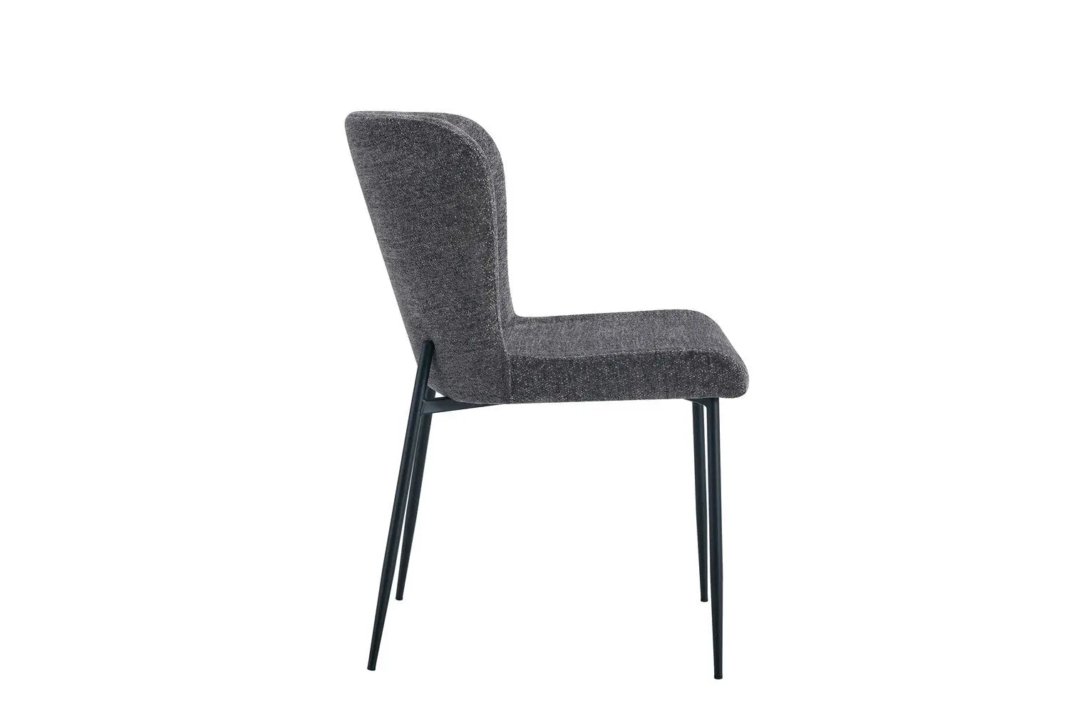 Lot de Chaises de Salle à Manger LISE Gris foncé - 58 x 52 cm ROUSSEAU