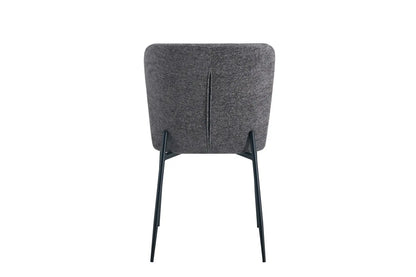 Lot de Chaises de Salle à Manger LISE Gris foncé - 58 x 52 cm ROUSSEAU
