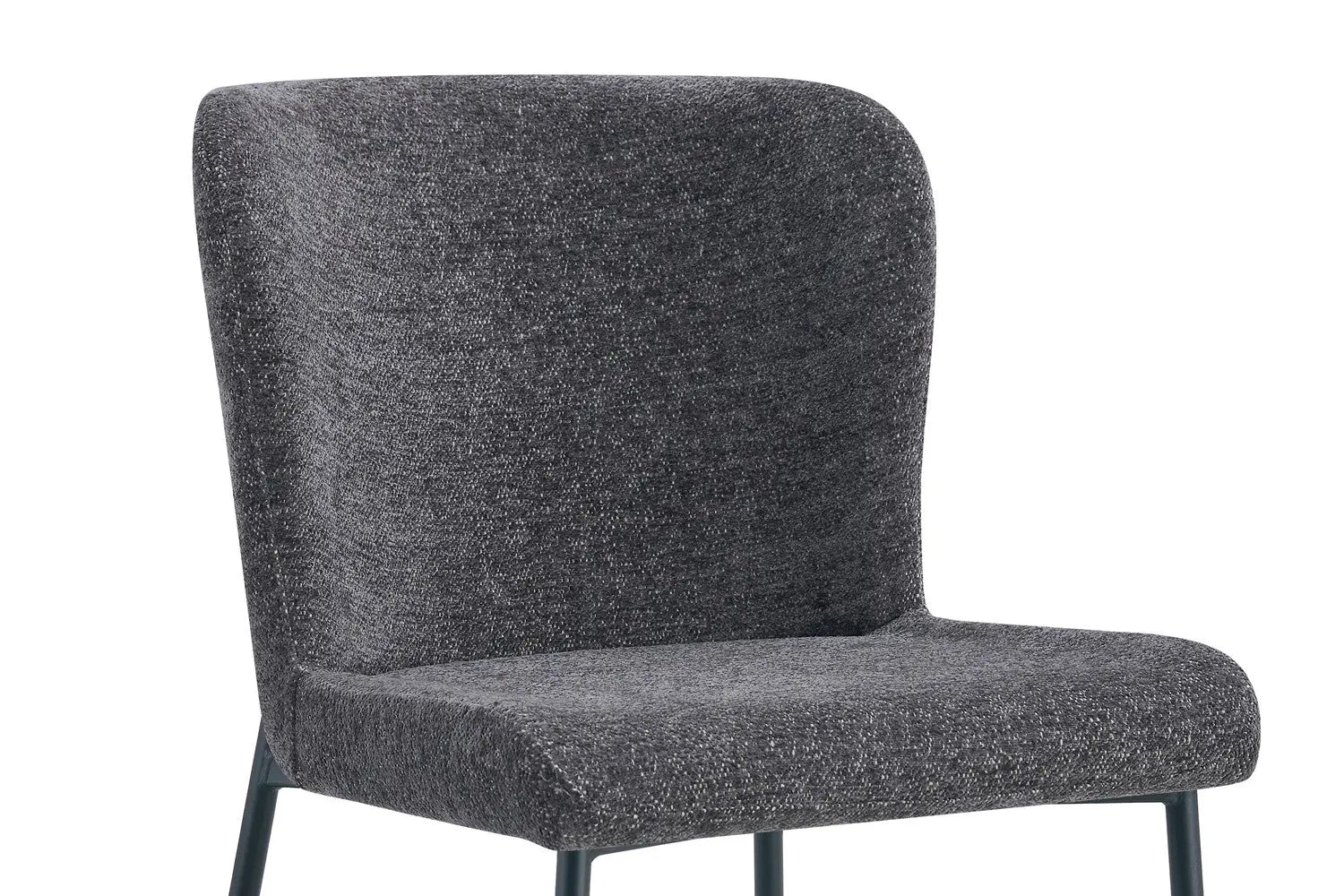 Lot de Chaises de Salle à Manger LISE Gris foncé - 58 x 52 cm ROUSSEAU