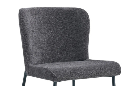 Lot de Chaises de Salle à Manger LISE Gris foncé - 58 x 52 cm ROUSSEAU