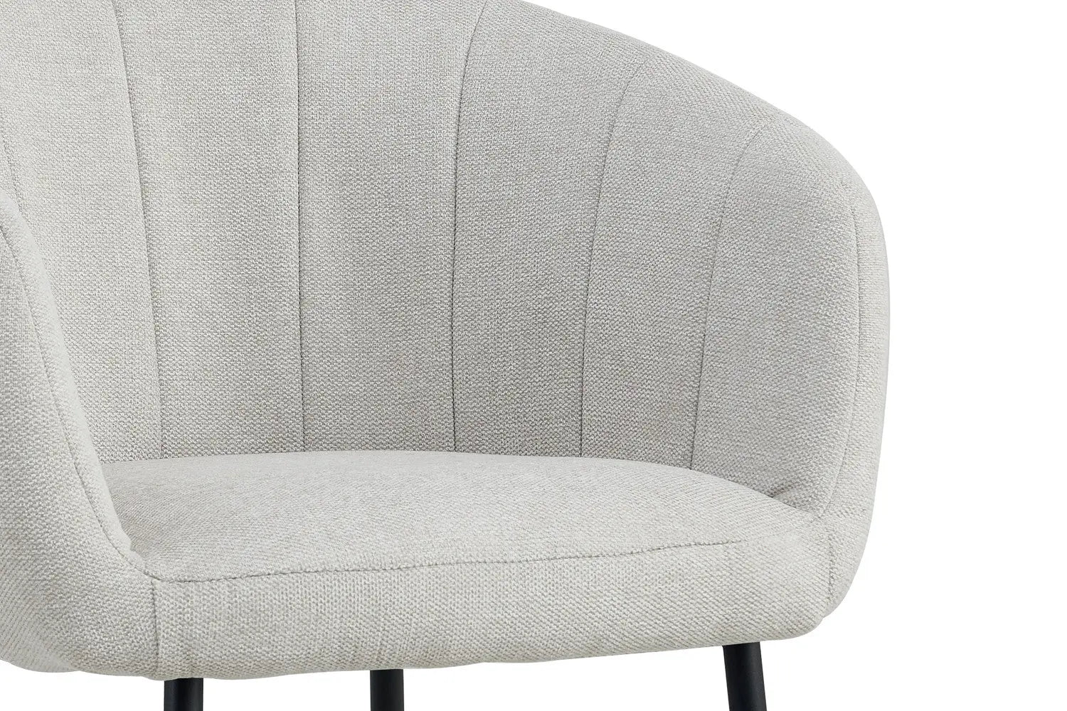 Lot de Chaises de Salle à Manger SAVINA en Tissu Beige - 57 x 62 cm ROUSSEAU