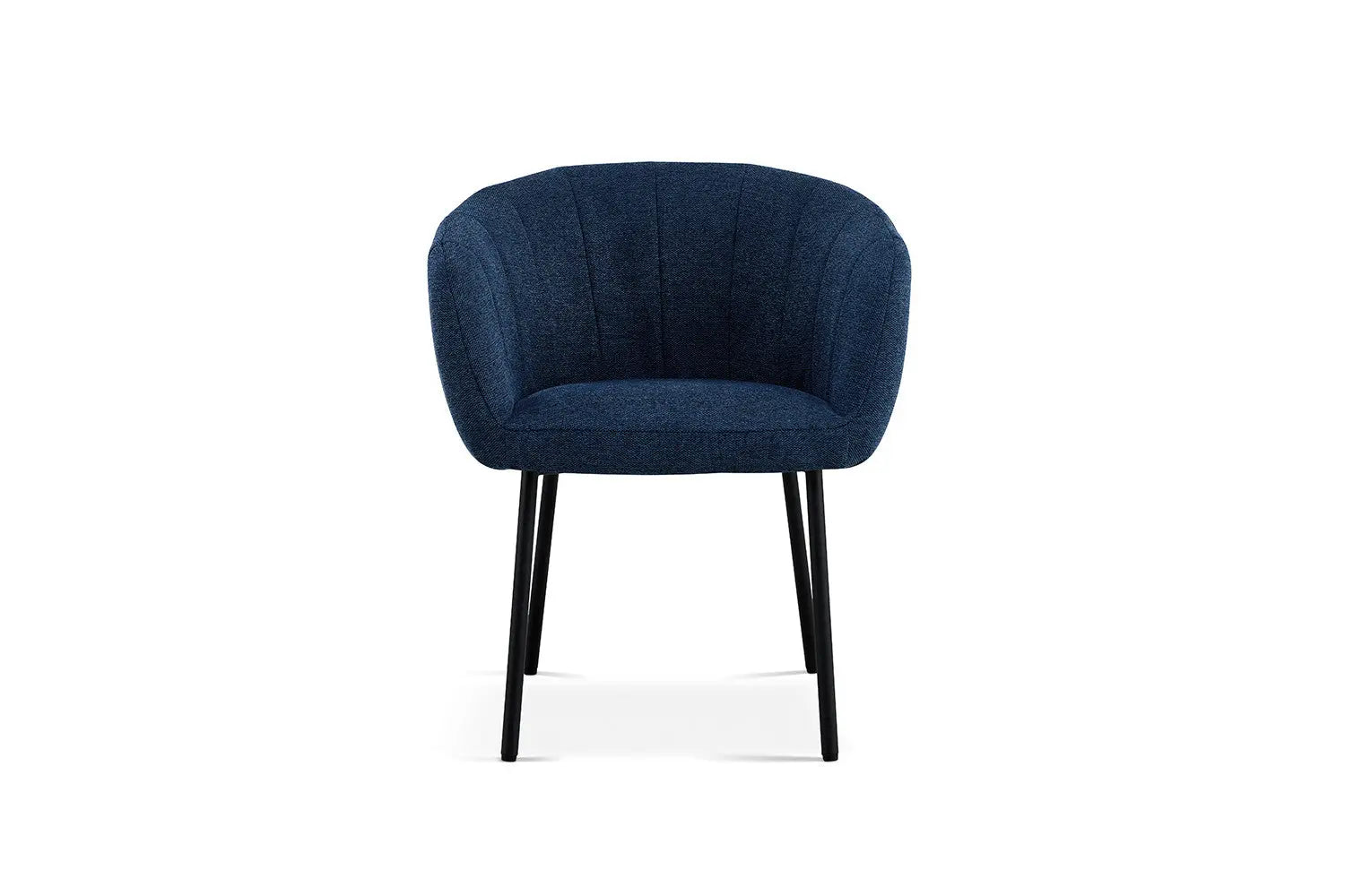 Lot de Chaises de Salle à Manger SAVINA en Tissu Bleu - 57 x 62 cm ROUSSEAU