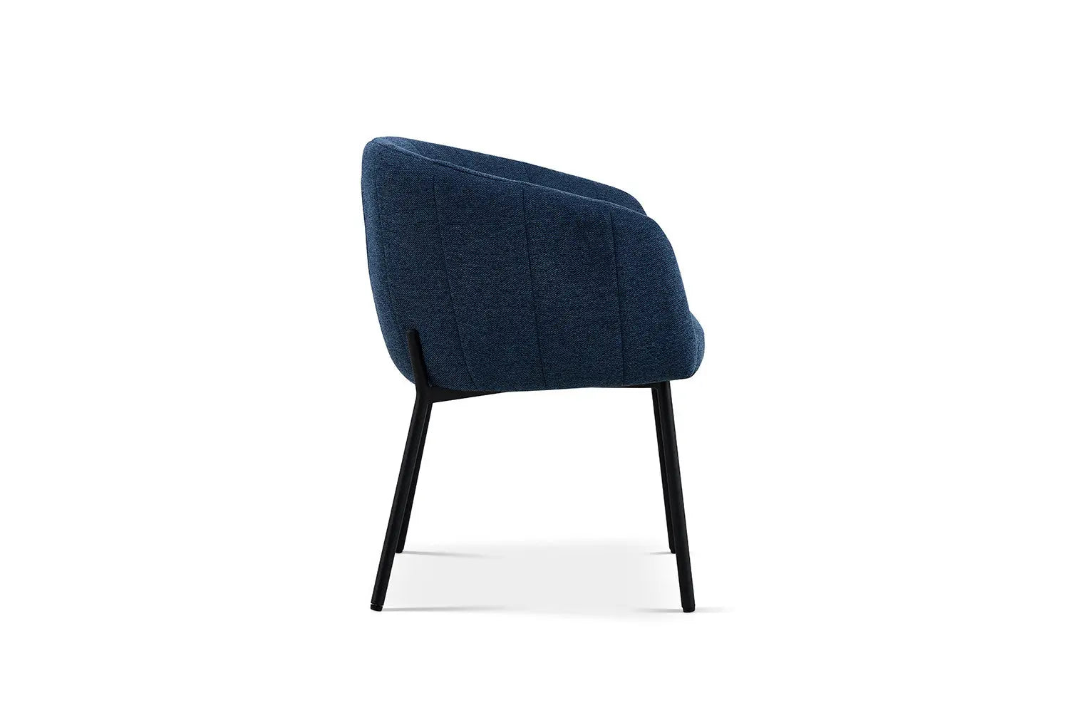 Lot de Chaises de Salle à Manger SAVINA en Tissu Bleu - 57 x 62 cm ROUSSEAU