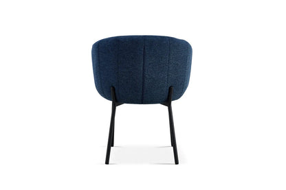 Lot de Chaises de Salle à Manger SAVINA en Tissu Bleu - 57 x 62 cm ROUSSEAU