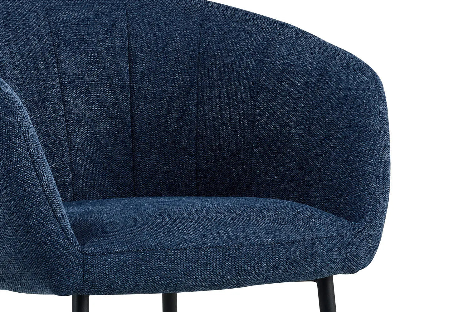 Lot de Chaises de Salle à Manger SAVINA en Tissu Bleu - 57 x 62 cm ROUSSEAU