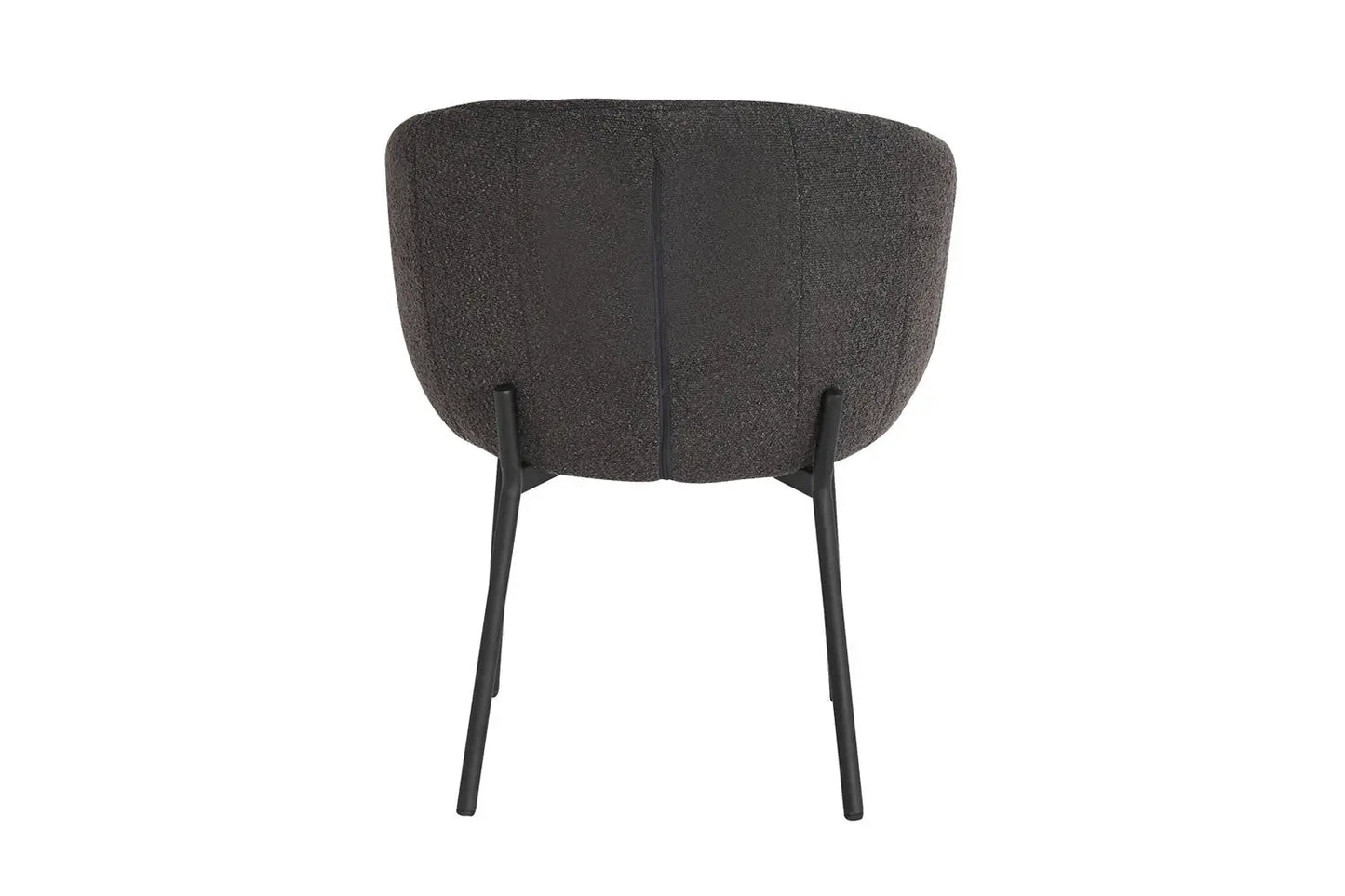Lot de Chaises de Salle à Manger SAVINA en Tissu Bouclé Gris - 57 x 62 cm ROUSSEAU