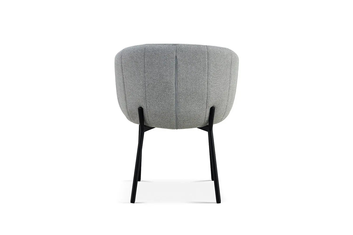 Lot de Chaises de Salle à Manger SAVINA en Tissu Gris clair - 57 x 62 cm ROUSSEAU