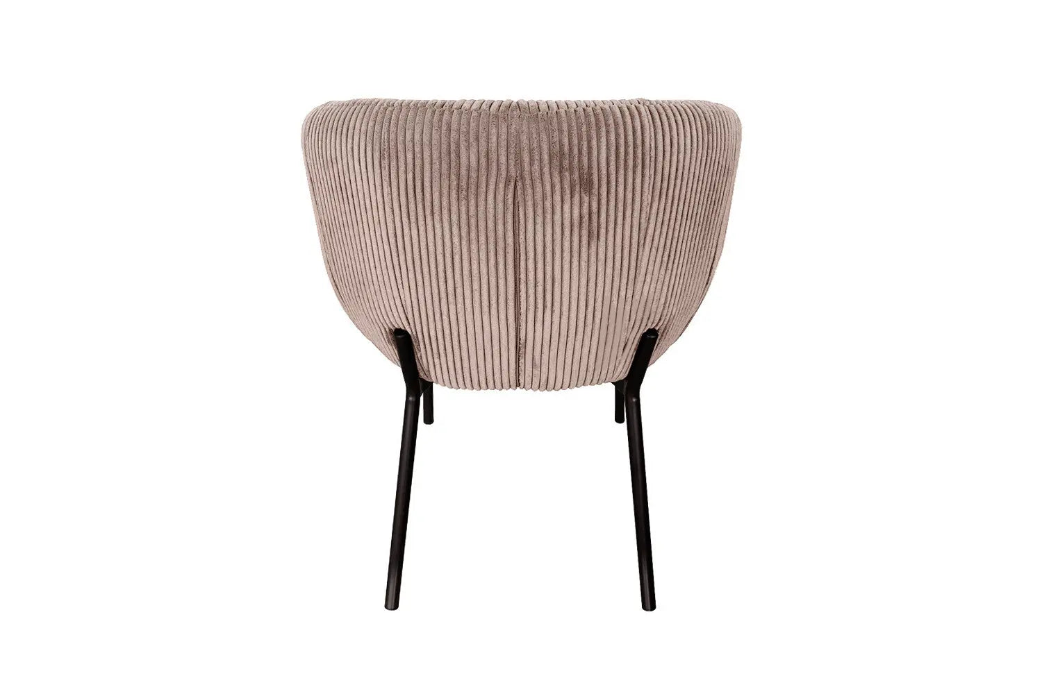 Lot de Chaises de Salle à Manger SAVINA en Tissu Velours Côtelé Sable - 57 x 62 cm ROUSSEAU