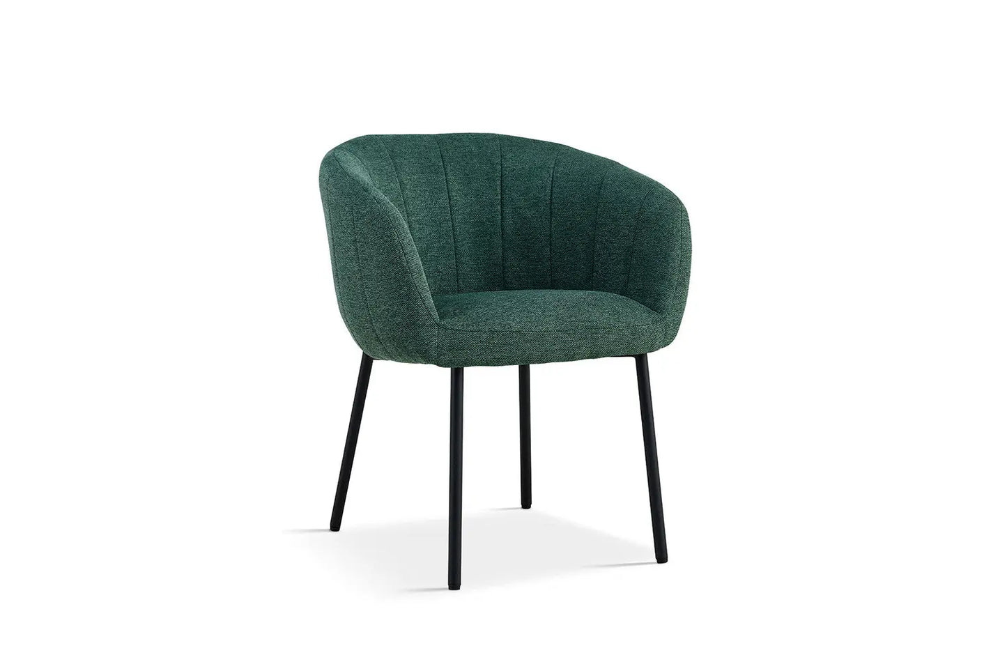 Lot de Chaises de Salle à Manger SAVINA en Tissu Vert - 57 x 62 cm ROUSSEAU