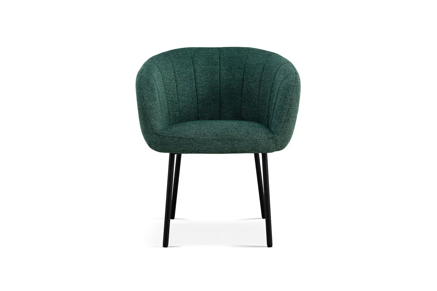 Lot de Chaises de Salle à Manger SAVINA en Tissu Vert - 57 x 62 cm ROUSSEAU
