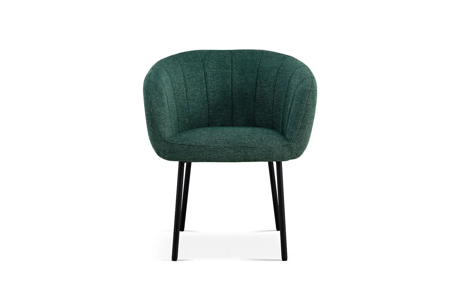 Lot de Chaises de Salle à Manger SAVINA en Tissu Vert - 57 x 62 cm ROUSSEAU