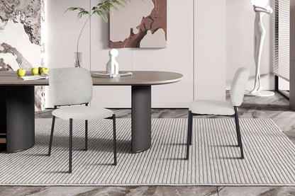Lot de Chaises de Salle à Manger SOPHIE Beige - 43 x 50 cm ROUSSEAU