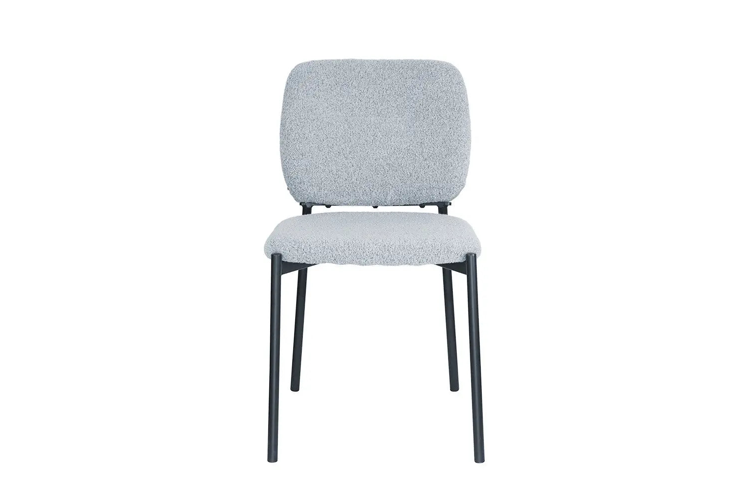 Lot de Chaises de Salle à Manger SOPHIE en Tissu Gris Clair - 43 x 50 cm ROUSSEAU