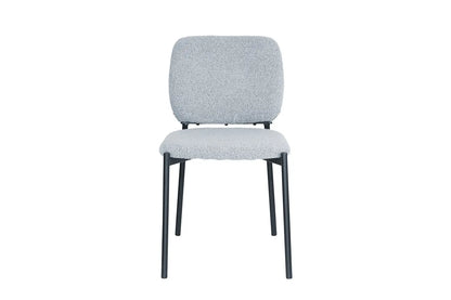 Lot de Chaises de Salle à Manger SOPHIE en Tissu Gris Clair - 43 x 50 cm ROUSSEAU