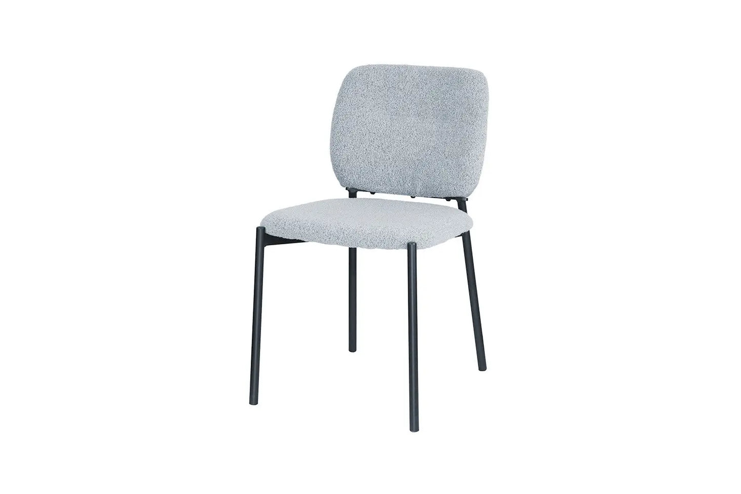 Lot de Chaises de Salle à Manger SOPHIE en Tissu Gris Clair - 43 x 50 cm ROUSSEAU