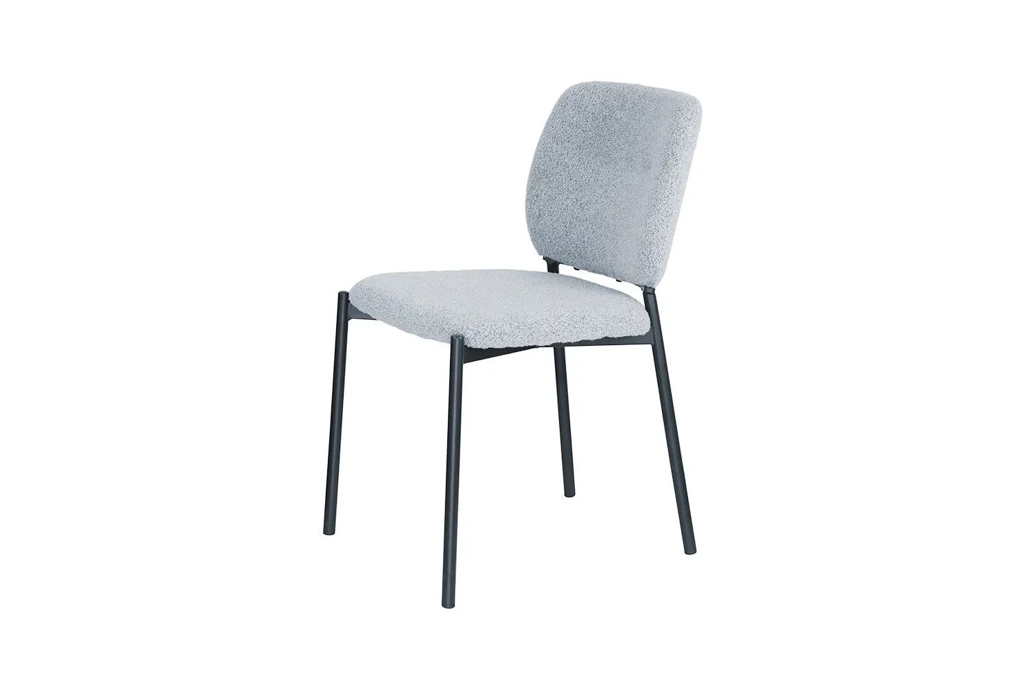 Lot de Chaises de Salle à Manger SOPHIE en Tissu Gris Clair - 43 x 50 cm ROUSSEAU